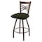 Holland Bar Stool Co 25" Swivel Counter Stool, Brnz Finish, Canter Pine Seat X820 - alternate 1